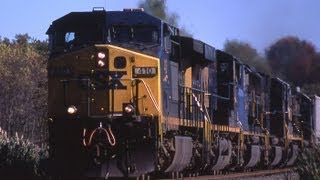 preview picture of video 'CSX action on the Selkirk Branch RT 201 Crossing 9/19/09 Part1'