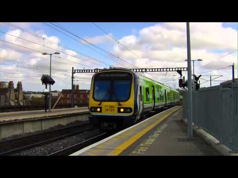 Irish Rail 29000 class DMU 29124 arriving at Connolly Station