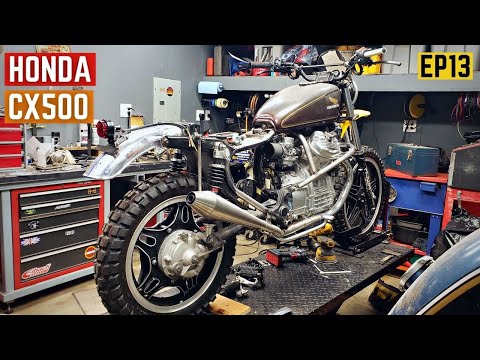 CX500 Scrambler Build - Mounting The Electrical Components - EP13