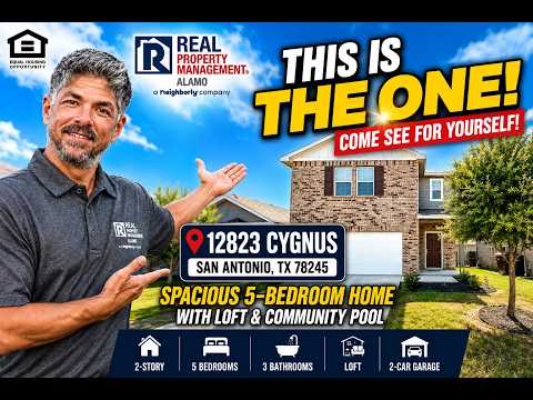 *MOVE-IN SPECIAL* Spacious 5-Bedroom Home with Loft & Community Pool! property video