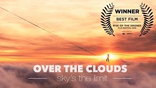 World Record Slackline  (477m) Highline over the Clouds in Switzerland