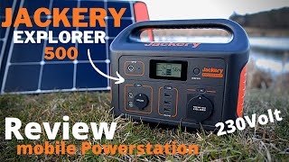 Mobile Powerstation Jackery Explorer 500 Review mit Jackery Solarpanel 100Watt