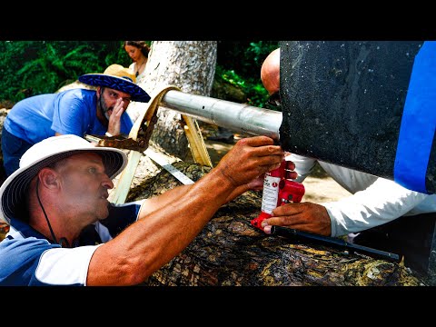This is Some Hillbilly Sh*t! Can we Bend our $4k Rudder Back into Shape in the Mangroves w/ a Jack?!