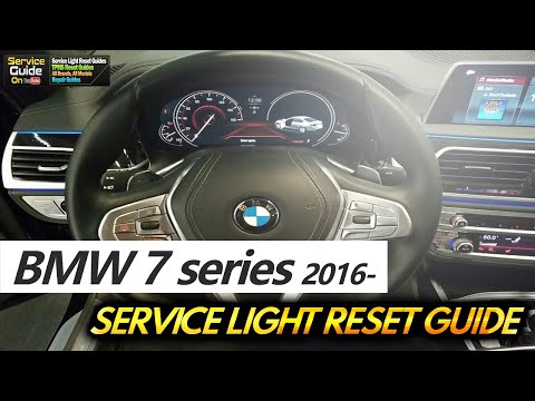 BMW 7 series 2016 2017 2018 2019 2020 Service Reset