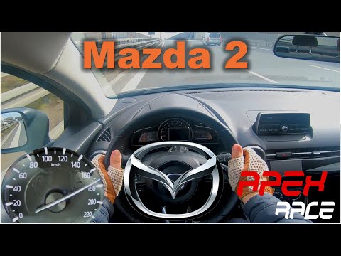 🚗 2020 Mazda 2 Skyactive-G 75 | Top Speed German Autobahn | POV | 4K