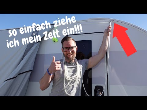 WITH THIS TIP YOU CAN EASILY PUT IN YOUR AWNING!!! (even a 33KG awning)
