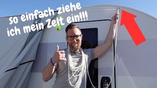 MIT DIESEM TIPP ZIEHST DU DEIN VORZELT SPIELEND EIN!!! (selbst ein 33KG Vorzelt)