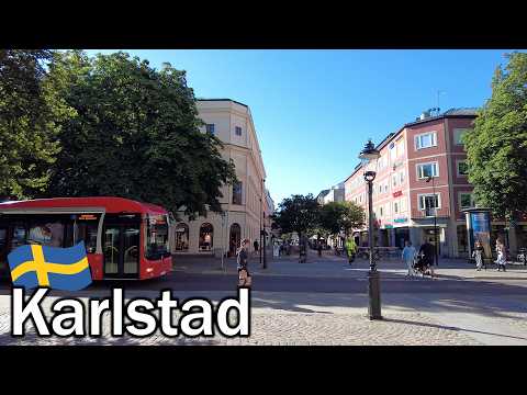 Sweden, Walking tour of the city Karlstad