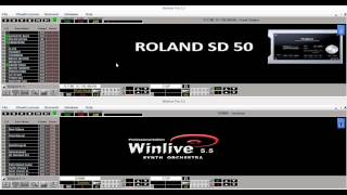 Video thumbnail for Winlive Synth 5.5 vs Roland SD 50 by ProMusicSoftware
