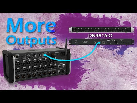Add More Outputs to your X/MR18 mixer with Midas DN4816-O