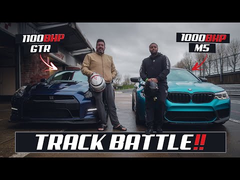 1100BHP NISSAN GTR vs 1000BHP BMW M5 **TRACK BATTLE**