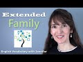 Extended Family Vs Immediate Family English Vocabulary With Jennifer