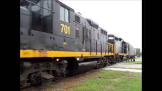preview picture of video 'Georgia Southern Railway in Statesboro, GA 9/17/13'