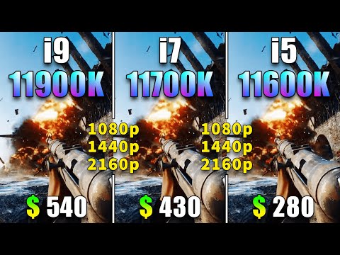 Core i9 11900K vs Core i7 11700K vs Core i5 11600K | PC Gameplay Test
