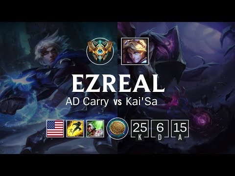 Ezreal ADC vs Kai'Sa - NA Challenger Patch 8.21