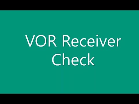 VOR Receiver Check