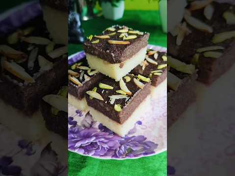 2 in 1 chocolate barfi #rakshabandhanspecial #sweet #shorts #shortsfeed#@sudiptarsara