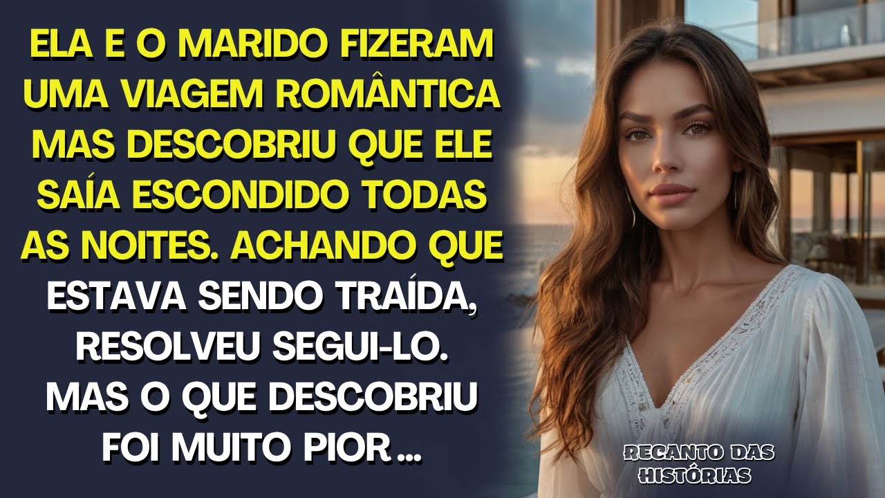 Ela e o marido fizeram uma viagem romântica. Mas, ao descobrir onde ele ia todas as noites…