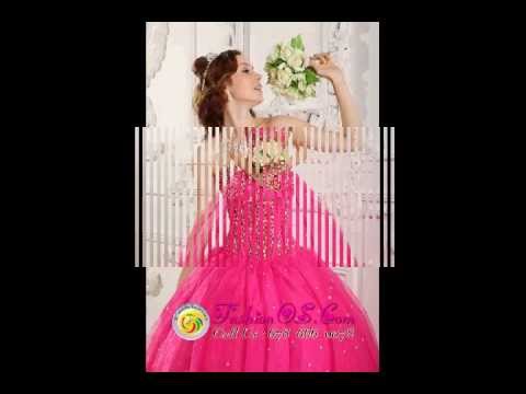 Popular Hot Pink Quinceanera Dress Sweetheart Satin...