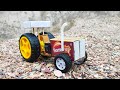 HOW TO MAKE TOY TRACTOR AT HOME POWERFUL TOY TRACTOR HOW TO MAKE TRACTOR WITH DC MOTOR