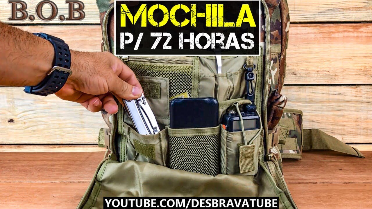 Como montar uma mochila de evasão apara 72h - BOB ou BUG OUT BAG