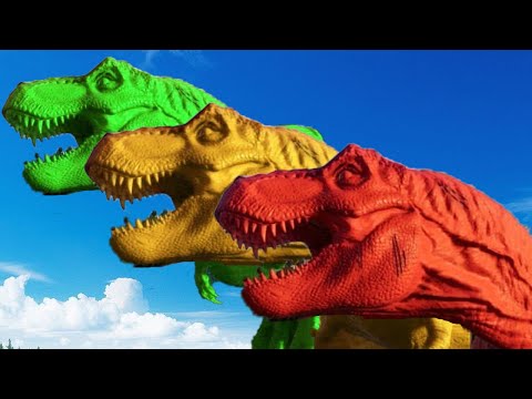 Spinosaurus Yellow Vs Spiderman T-REX RED SPIDERMAN DEADLY UNIT CHALLENGE - ARBS Battles