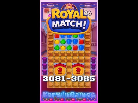 Royal Match Level 3081 3082 3083 3084 3085 - No Boosters Gameplay