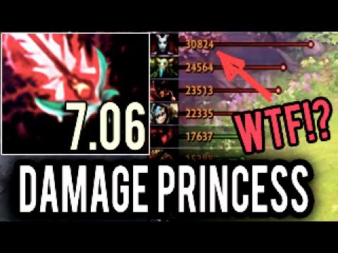 NEW IMBA 7.06 BLOODTHORN QoP WTF Godlike Damage Princess with 23 Kills by Sumail EPIC GAME Dota 2