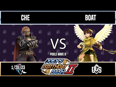 Joey's Birthday Bash 2 - Pools Wave B - Che(Ganondorf) Vs. Boat(Pit)