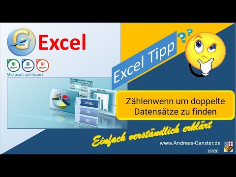 Doppelte Datensätze finden mit "ZählenWenn" | #Excel #tips 18820 | #tutorial #deutsch #exceltutorial