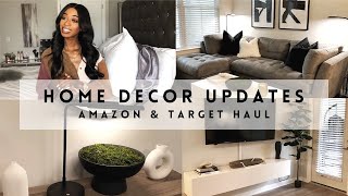 HOME DECOR UPDATES | AMAZON & TARGET HOME DECOR HAUL | MODERN HOME DECOR | 2021