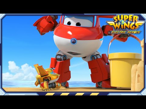 Superwings | S8 | Giant JETT and more | Electric Heroes | Ep.10~12