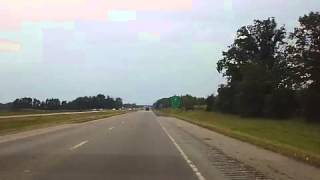 preview picture of video 'Interstate 69 South From Milepost 337 to Milepost 319'