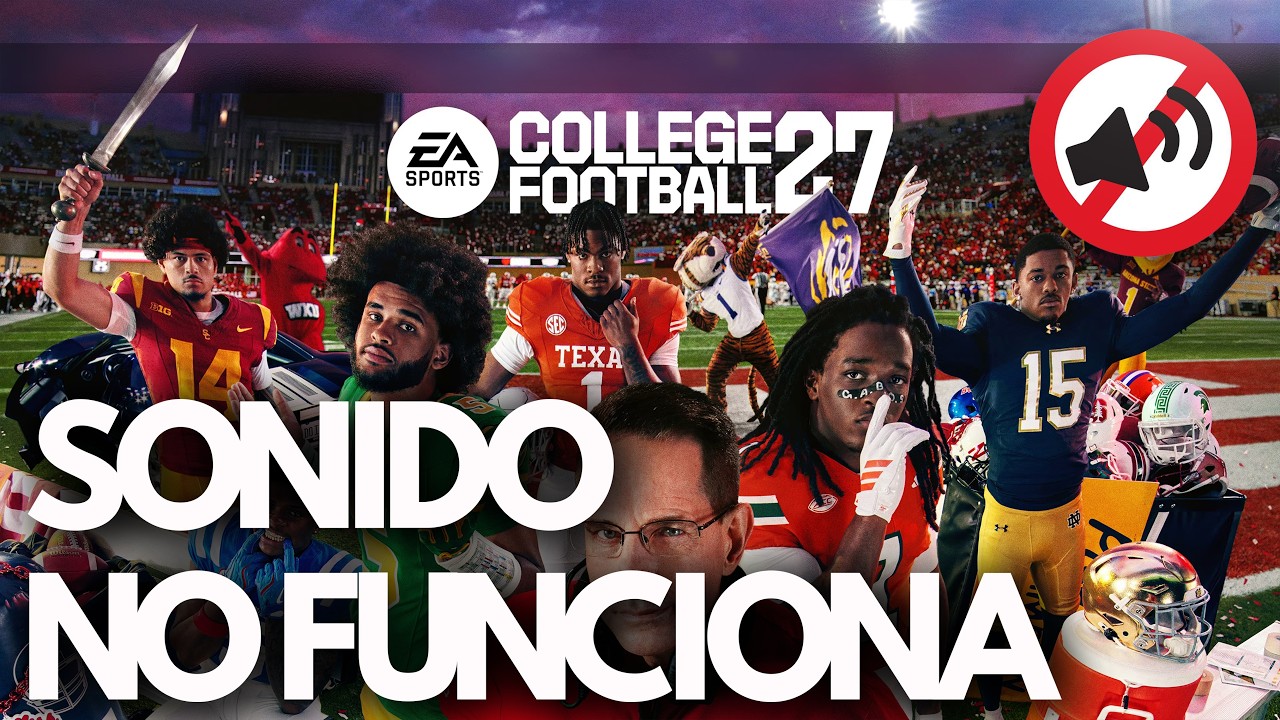 EA Sports College Football 27 No Funciona el Sonido, Audio Cortado, Lag SOLUCIÓN✅