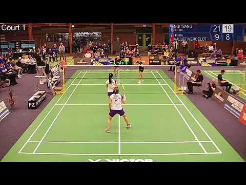 Match Point - Ng / Tsang vs Vallet / Vercelot - WD, SF - Dutch Int. 2022