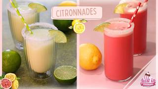 2 Recettes De Citronnades Ultra Rafraichissantes Pour Lete Citron Framboise & Citron Vert Menthe