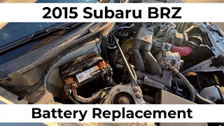 2013-2020 Subaru BRZ Battery Replacement