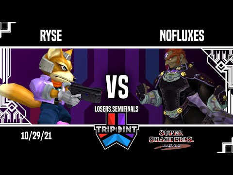 Tripoint Smash 118 - Losers Semifinals - Ryse(Fox) Vs. NoFluxes(Ganondorf)