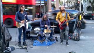 Legendary London street band Funfiction play 'Oh Pretty Woman' (Roy Orbison)