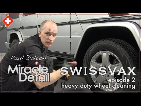 SWISSVAX, episode 2 "Wheels", "How to" series car detailing with Paul Dalton, Miracle Detail, UK.