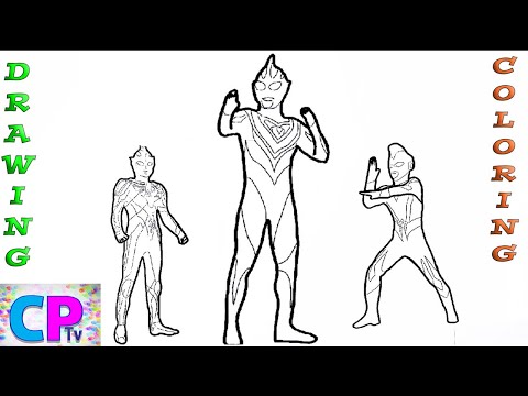 Ultraman Drawing and Coloring Pages,Ultraman Berserker,Ultraman Scott Live 2,Ultraman Legend