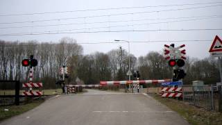 preview picture of video 'Spoorwegovergang Weert (Meerssen)/ Dutch Railroad-/ Level Crossing/ Bahnübergang/ Passage a Niveau'