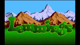 Lemmings (Amiga) (Fun 1-15) Let's go.