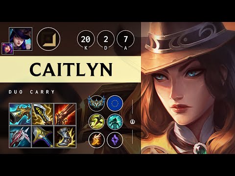 Caitlyn ADC vs Aphelios - EUW Challenger Patch 25.07