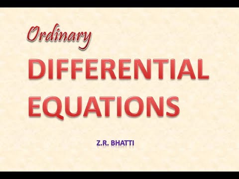 ODEs, Lecture 6, Equations Reducible to Exact Differential Equations