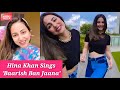 Hina Khan S Slow Mo Reel Video Hina Khan Sings Baarish Ban Jaana As She Enjoys Rain