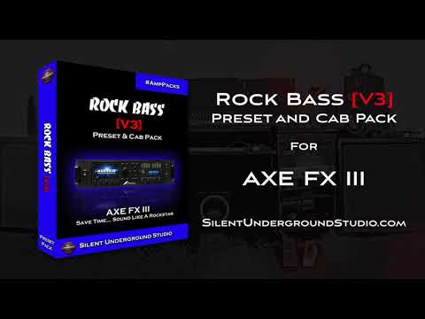 ROCK BASS Preset Pack AXE FX 3 (13 Presets)