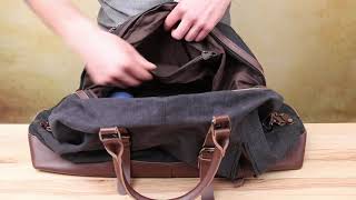 Сумка дорожня 14581 Vintage сіра