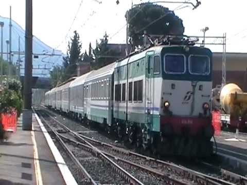 E656.096 in partenza con l' ICN 1960 Siracusa/Palermo Centrale - Roma Termini