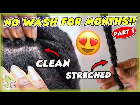 How I keep my hair stretched and clean for months WITHOUT WASHING IT | PART 1 of 2